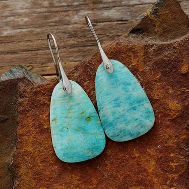 Prairie Sky Amazonite Dangle Earrings-Your Soul Place